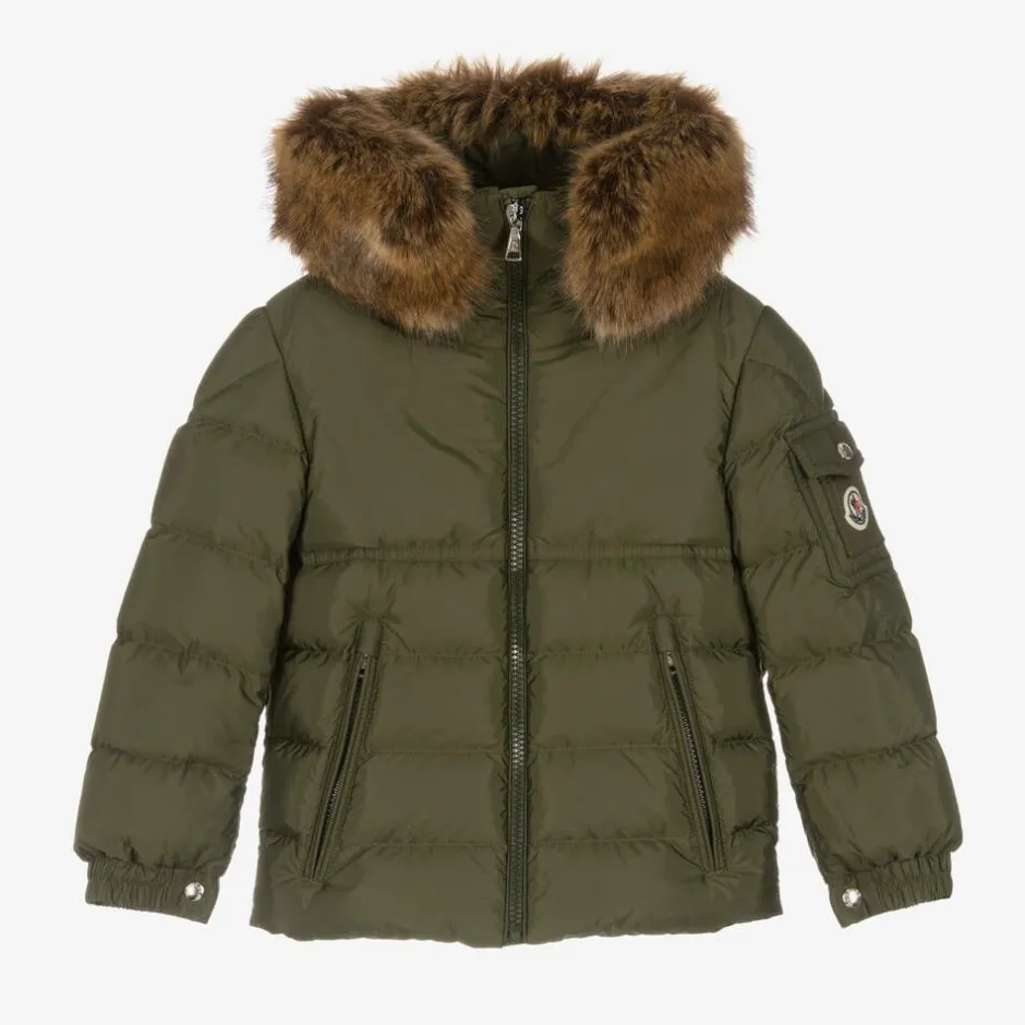 Moncler Enfant Boys Green Byronf Puffer Jacket Discount