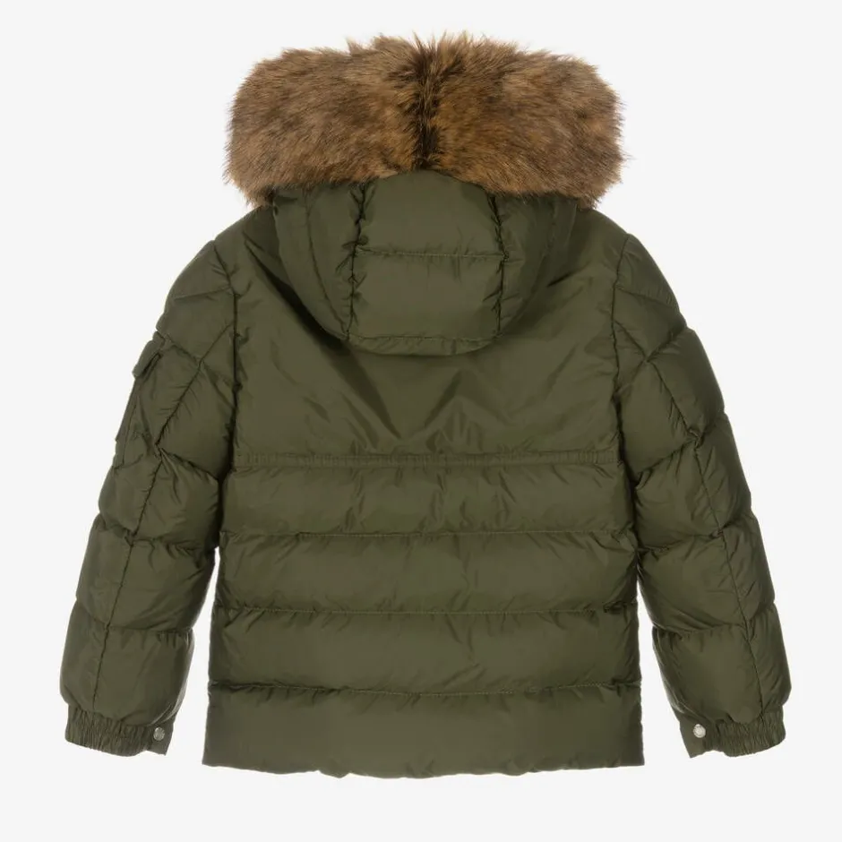 Moncler Enfant Boys Green Byronf Puffer Jacket Discount