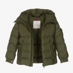 Moncler Enfant Boys Green Byronf Puffer Jacket Discount