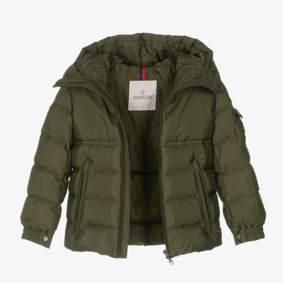 Moncler Enfant Boys Green Byronf Puffer Jacket Discount