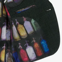 House of Cavani Boys Green Check Caridi Suit Olive Clearance