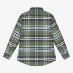 Il Gufo Boys Green Check Cotton Shirt Discount