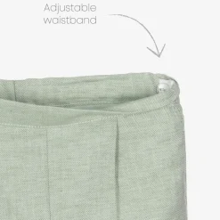 Beatrice amp; George Boys Green Cotton & Linen Shorts Suit Best