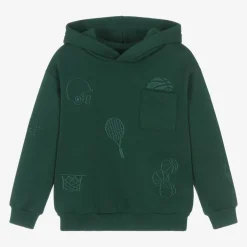 Mayoral Boys Green Cotton Hoodie Sale