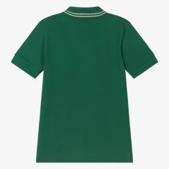 HUGO Boys Green Cotton Polo Shirt Discount
