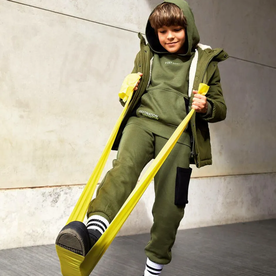 iDO Junior Boys Green Cotton Tracksuit Online