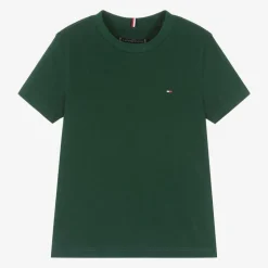 Tommy Hilfiger Boys Green Cotton T-Shirt Best