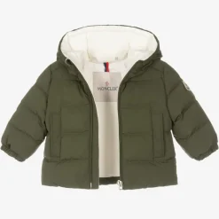 Moncler Enfant Boys Green Eric Down Puffer Jacket Sale