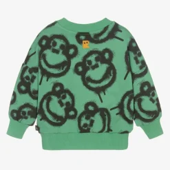Rock Your Baby Boys Green Graffiti Monkey Sweatshirt Clearance