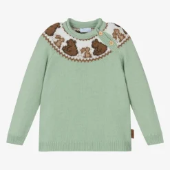 Foque Boys Green Knitted Sweater Clearance
