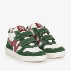 Naturino Boys Green Leather Velcro Trainers Best