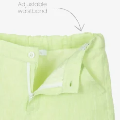 Patachou Boys Green Linen Shorts Suit Best