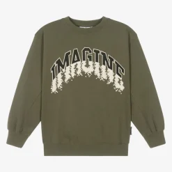 Molo Boys Green Slogan Sweatshirt Growth Best