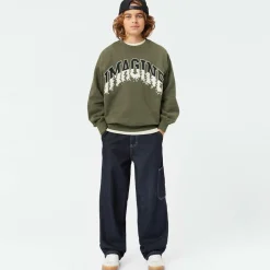 Molo Boys Green Slogan Sweatshirt Growth Best