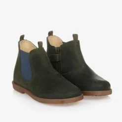 Falcotto by Naturino Boys Green Suede Leather Boots Best