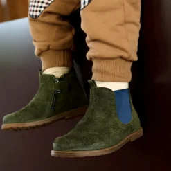 Falcotto by Naturino Boys Green Suede Leather Boots Best