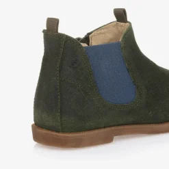 Falcotto by Naturino Boys Green Suede Leather Boots Best