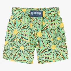 Vilebrequin Boys Green Sun Print Swim Shorts Best