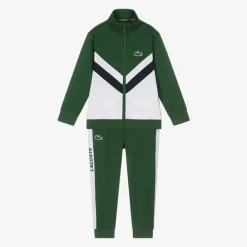 Lacoste Boys Green Tennis Tracksuit Online