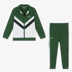 Lacoste Boys Green Tennis Tracksuit Online