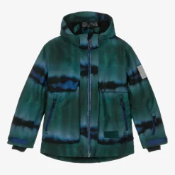 Molo Boys Green Tie-Dye Ski Jacket Hot