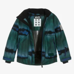Molo Boys Green Tie-Dye Ski Jacket Hot