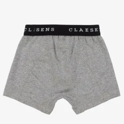 Claesens Boys Grey Cotton Boxers (2 Pack) Outlet
