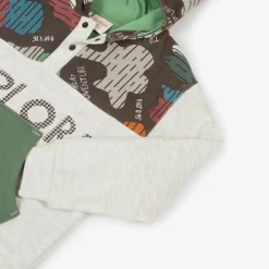 Boboli Boys Grey Cotton Explore Hoodie Hot