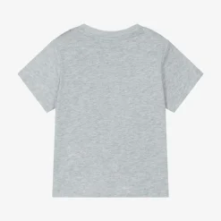 BOSS Boys Grey Cotton T-Shirt Discount