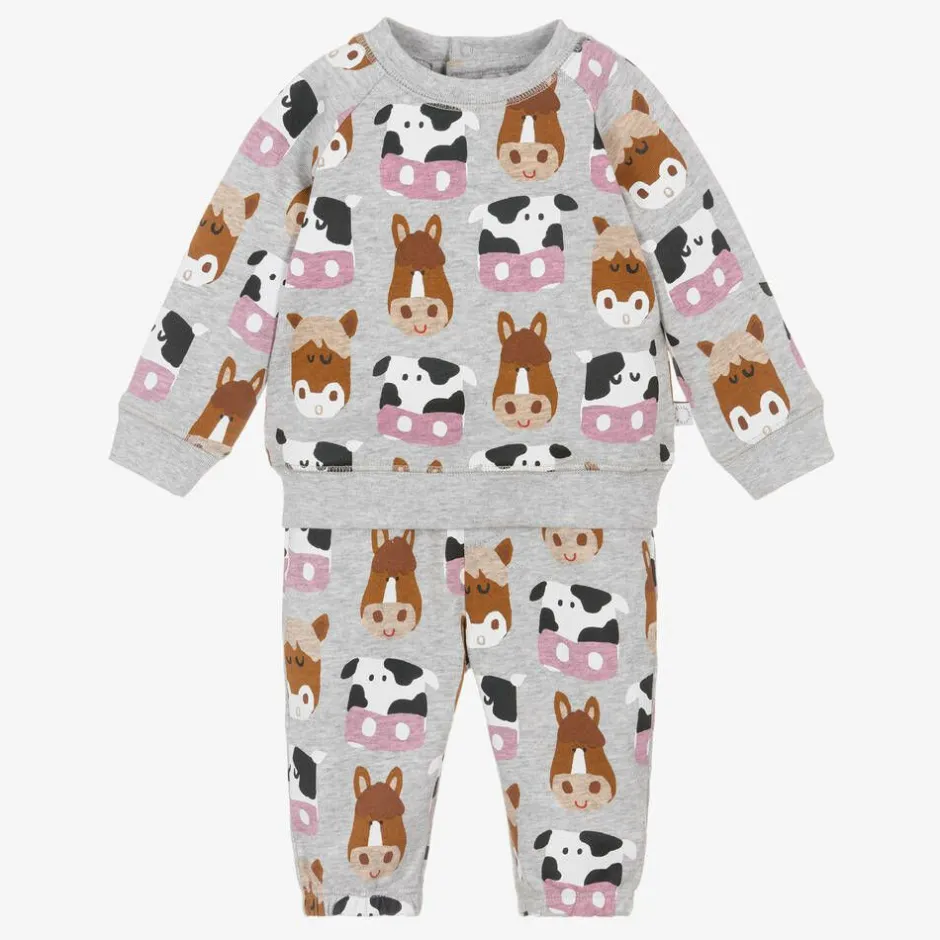Stella McCartney Kids Boys Grey Farm Animal Tracksuit Sale