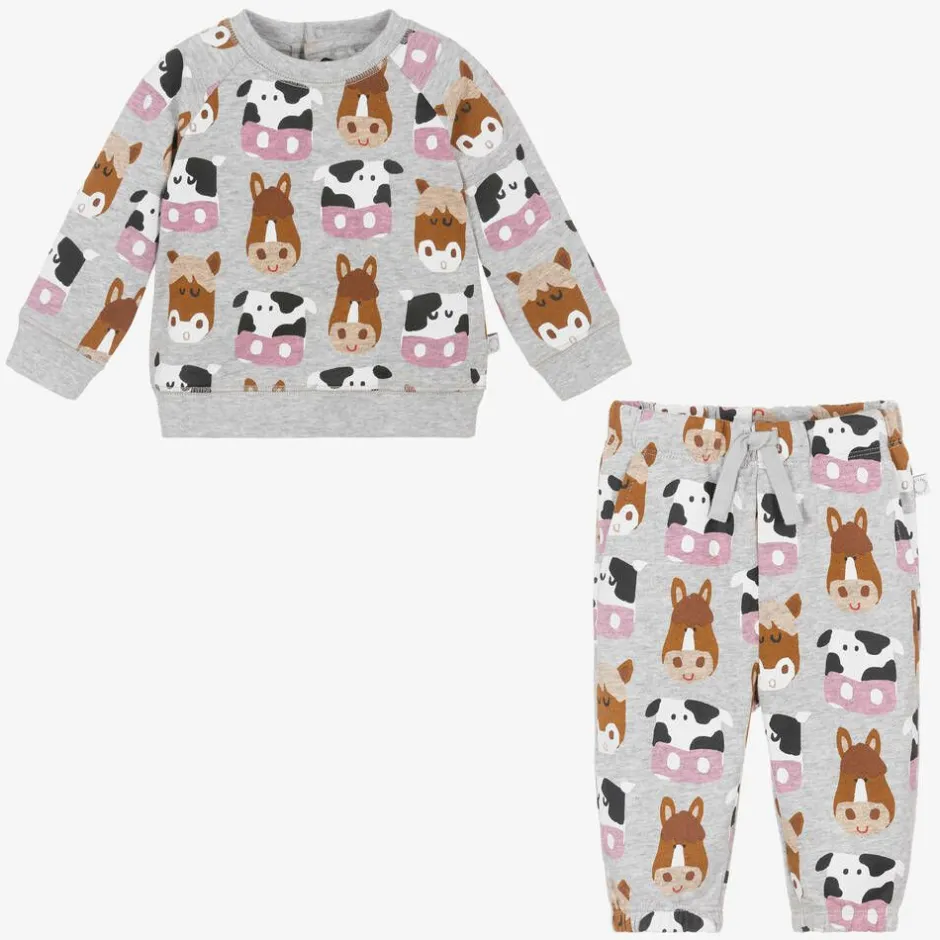 Stella McCartney Kids Boys Grey Farm Animal Tracksuit Sale