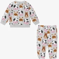 Stella McCartney Kids Boys Grey Farm Animal Tracksuit Sale