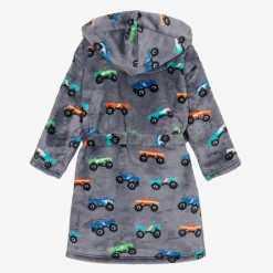 Hatley Boys Grey Fleece Dressing Gown Hot