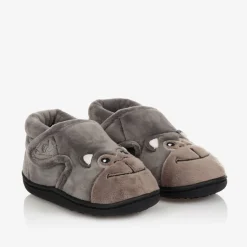 Chipmunks Boys Grey Gorilla Slippers New