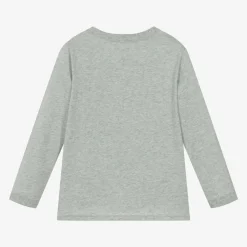 Stella McCartney Kids Boys Grey Horse Pocket Cotton Top Sale