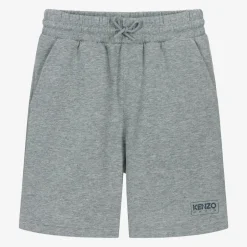 KENZO KIDS Boys Grey Marl Cotton Shorts Sale