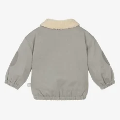 Stella McCartney Kids Boys Grey Organic Cotton Jacket Best