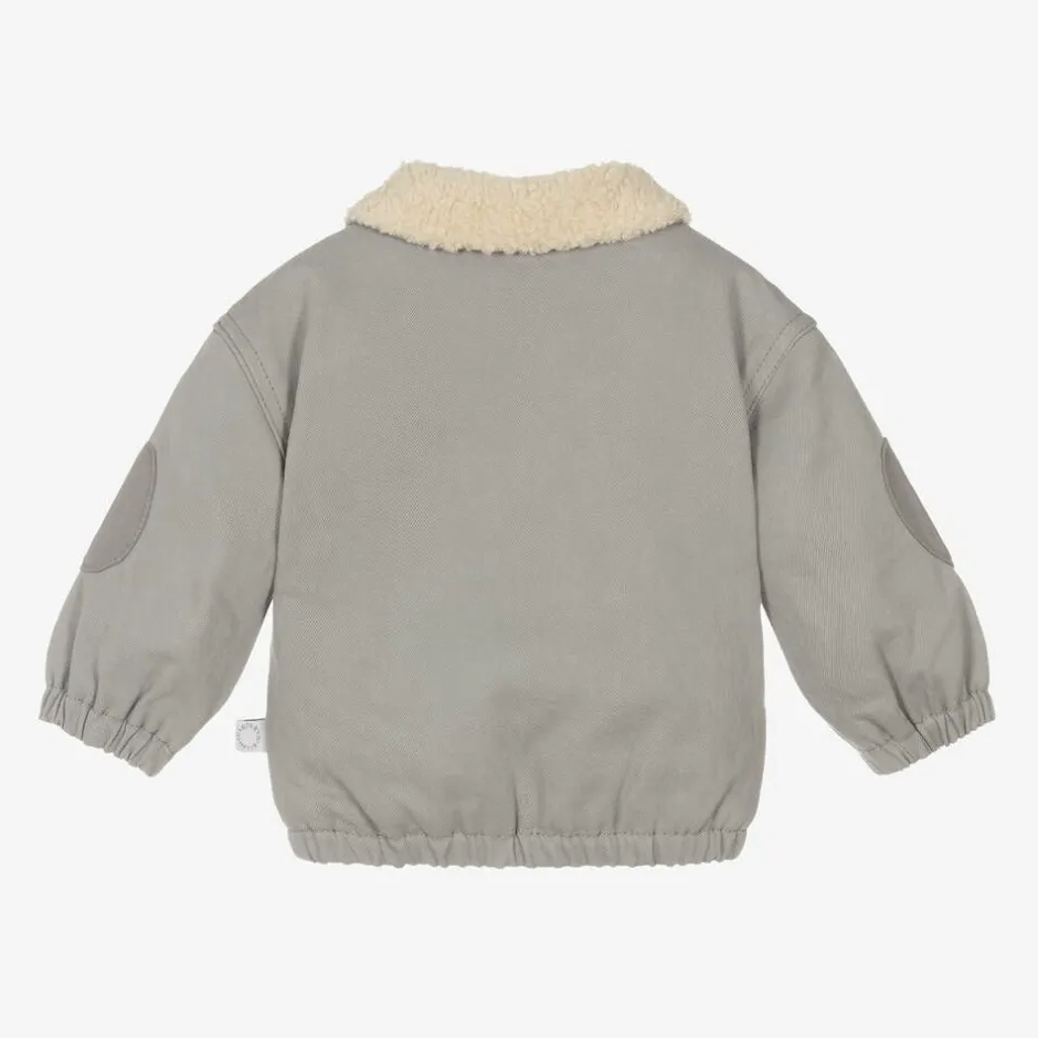 Stella McCartney Kids Boys Grey Organic Cotton Jacket Best