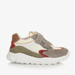 Falcotto by Naturino Boys Grey Suede Leather Velcro Trainers Online