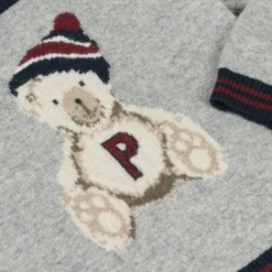 Patachou Boys Grey Wool & Cashmere Teddy Sweater New