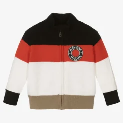 Burberry Boys Icon Stripe Merino Zipped Sweater