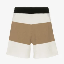 Burberry Boys Icon Stripe Wool Shorts Outlet
