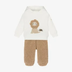 Il Gufo Boys Ivory & Beige Bouclé Tracksuit Clearance