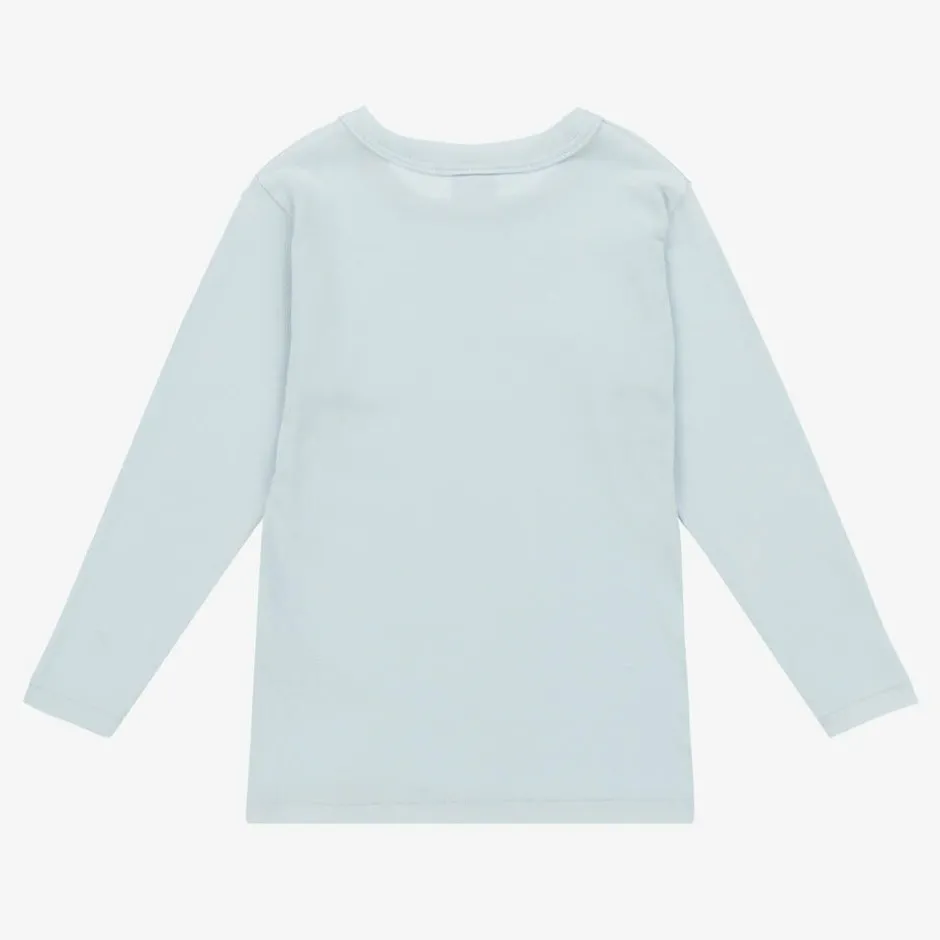 Petit Bateau Boys Ivory & Blue Cotton Tops (2 Pack) Sale