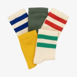 Petit Bateau Boys Ivory Ankle Socks (5 Pack) Hot