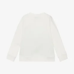 Stella McCartney Kids Boys Ivory Cotton Frog Sweatshirt New