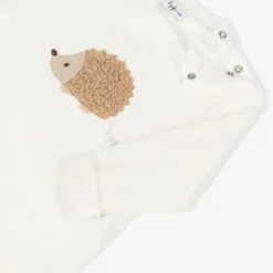 Il Gufo Boys Ivory Cotton Hedgehog Top Best