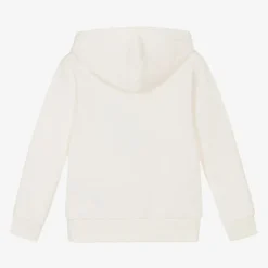 Tommy Hilfiger Boys Ivory Cotton Hoodie Clearance