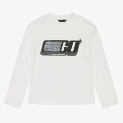 Mayoral Nukutavake Boys Ivory Cotton Lenticular Top Discount