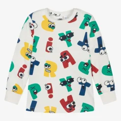 iDO Baby Boys Ivory Cotton Letters Top Best